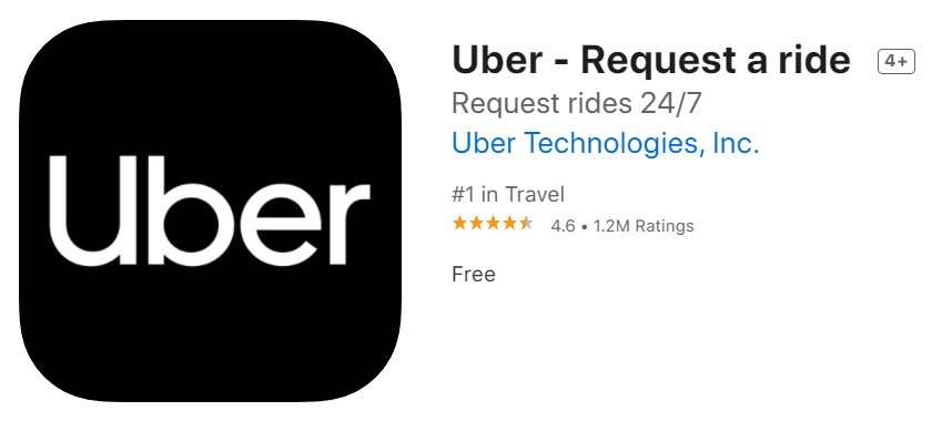 Uber - Request a ride